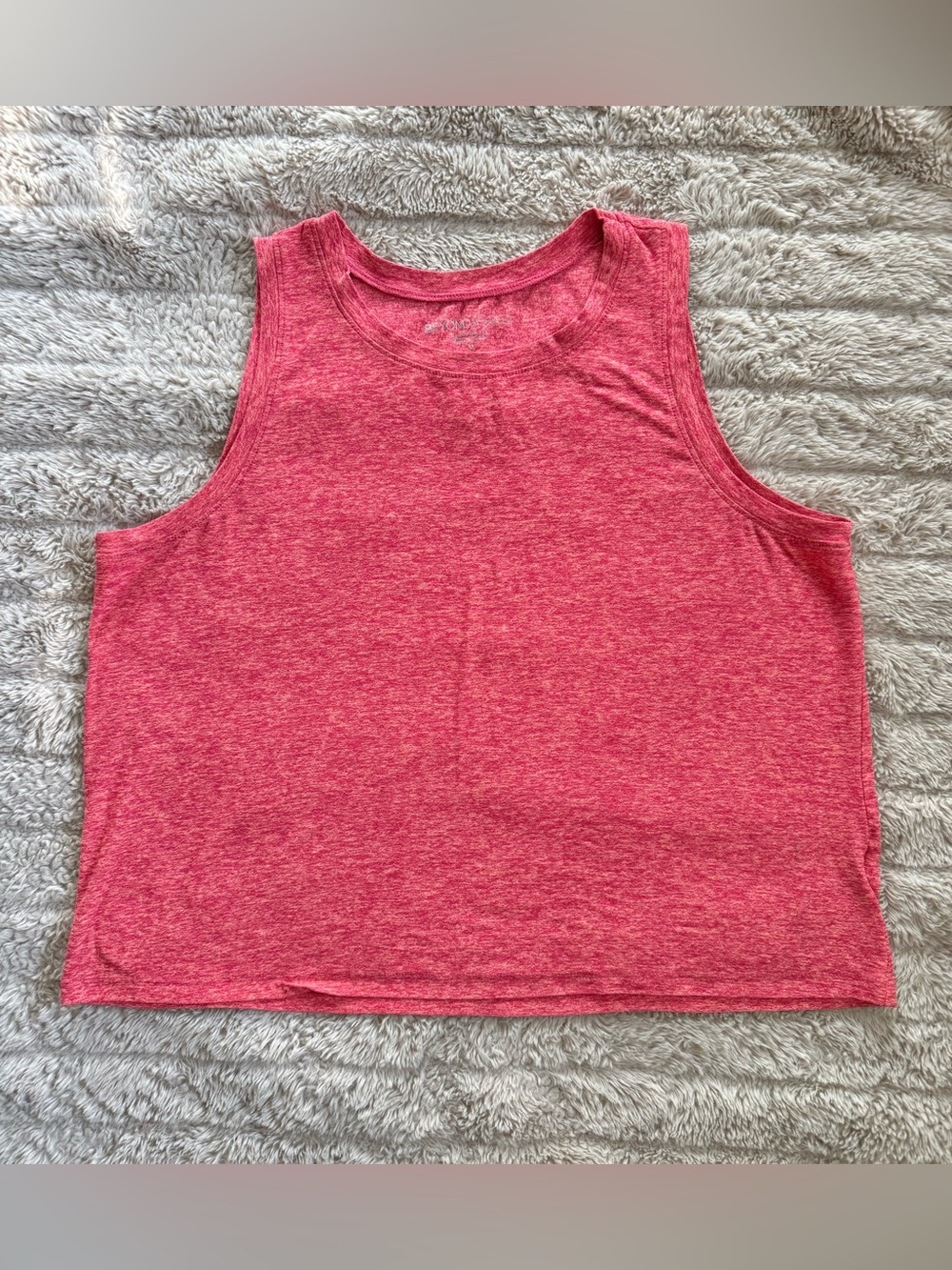 Beyond Yoga Heathered Red Tank Top Size M